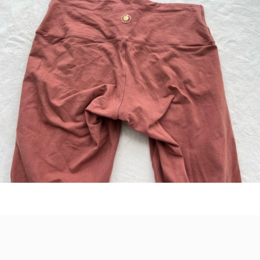 Indigo Luna Leggings Clay Orange - Size L, Organic Cotton